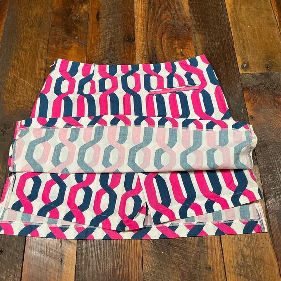 GOLFTINI Golf Skort Geometric Print Pink & Blue Size 6 NWT - Picture 7 of 10